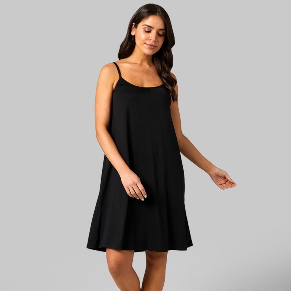 32 Degrees Women's Cool Flowy Bra Dress - Black